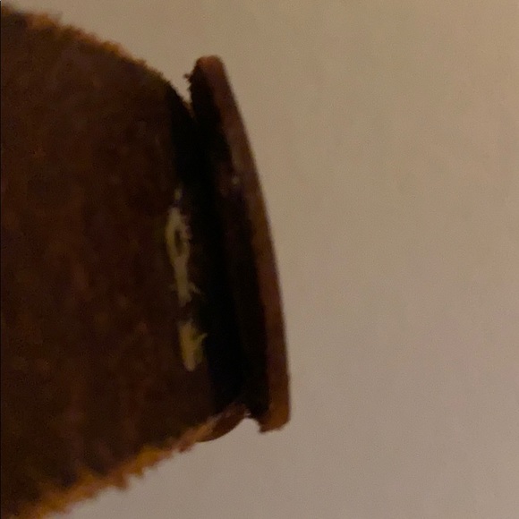 Dark brown leather belt - Picture 7 of 7